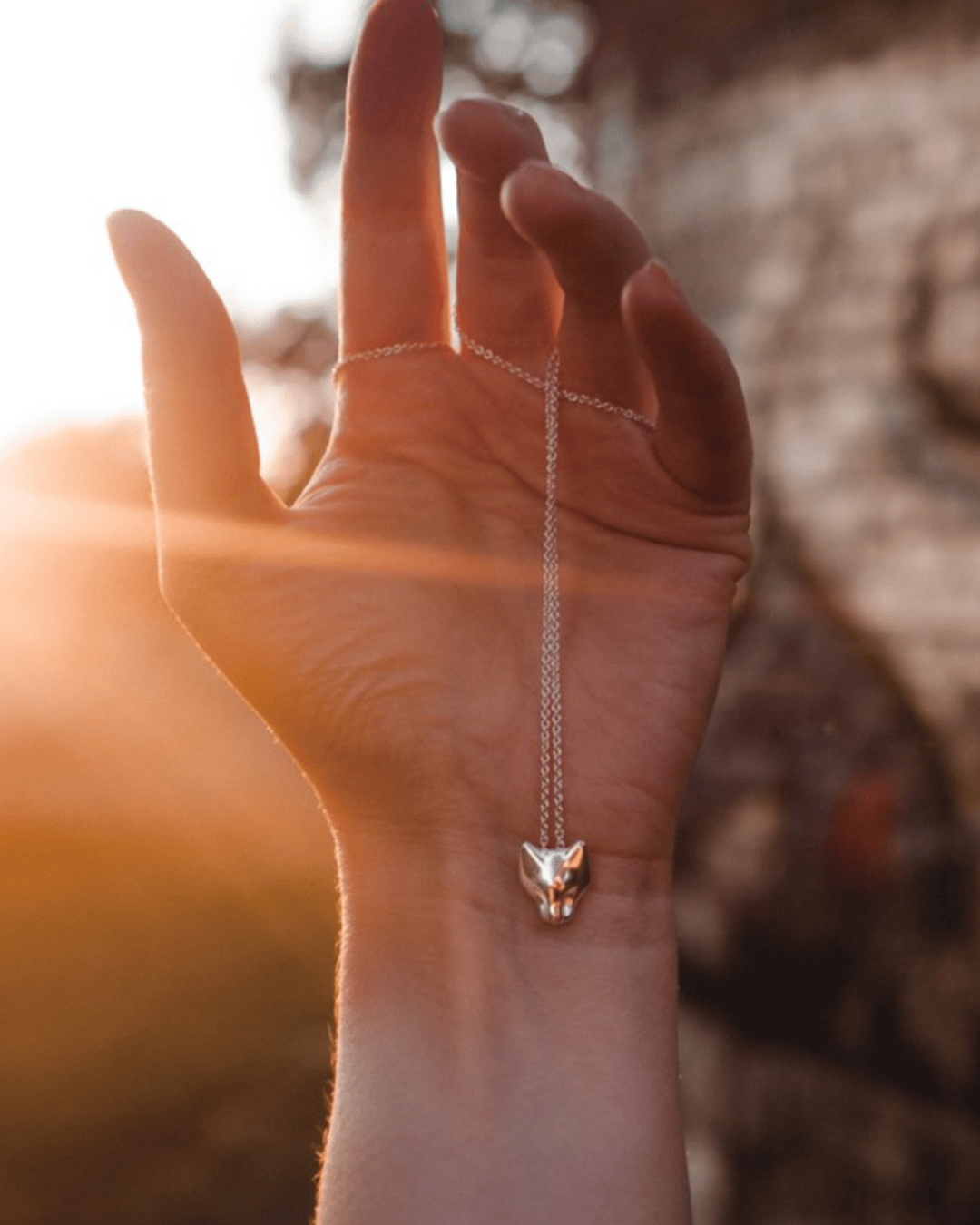 Lynx Necklace - Sterling Silver Min