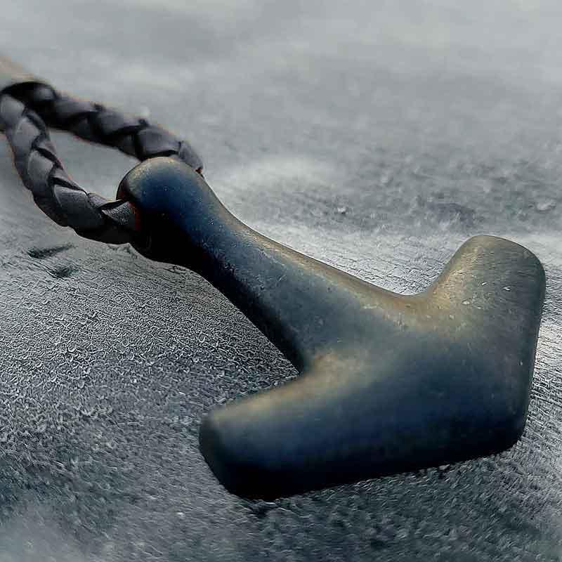 Arch Bracelet - Oxid Silver & Double Black Leather - Freya & Thor of Sweden