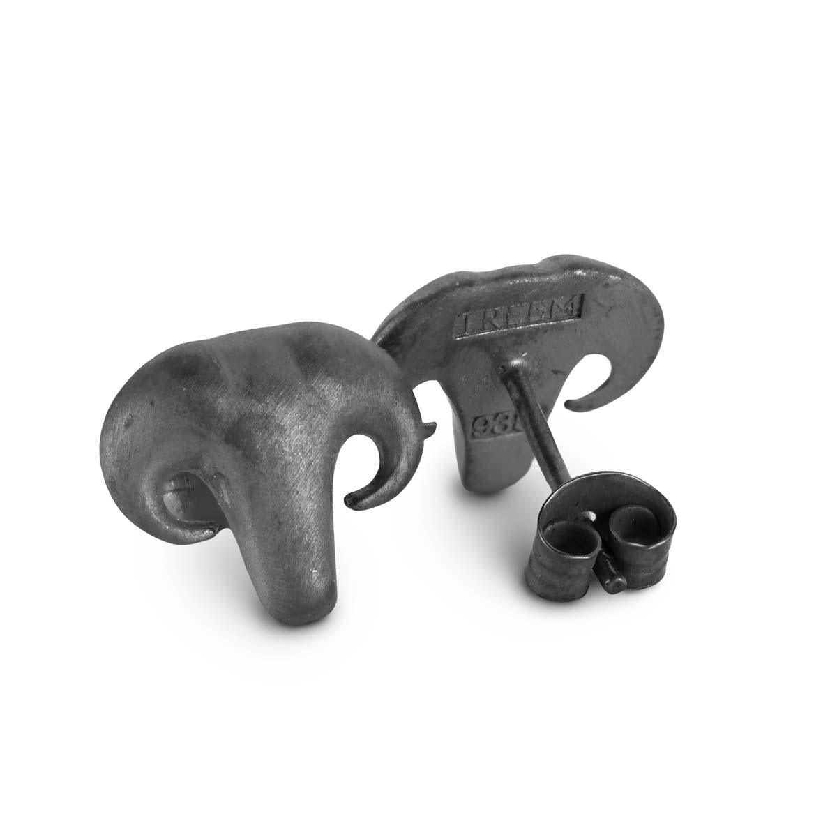 Capra Earrings - Oxid Silver Min - Freya & Thor of Sweden